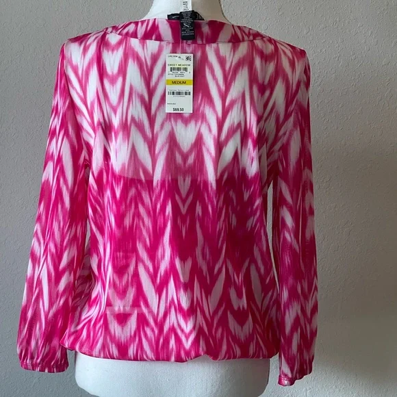 New, INC International Concepts INC, Women Embellished Peasant Top - Picture 3 of 7